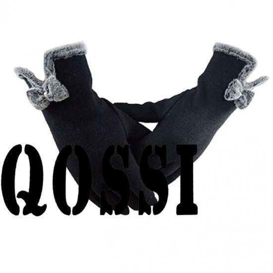 Qossi Women's Winter Screentouch Thick Warm Weather Gloves Mittens - Click Image to Close